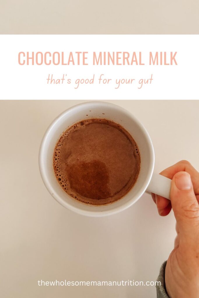 The tastiest chocolate mineral milk recipe that's good for your gut