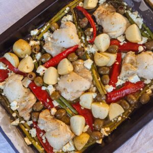 Mediterranean Chicken Tray Bake