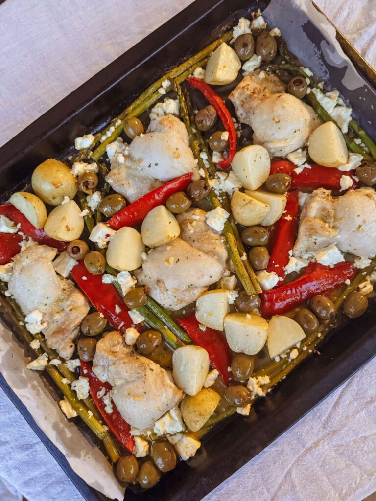 Mediterranean Chicken Tray Bake