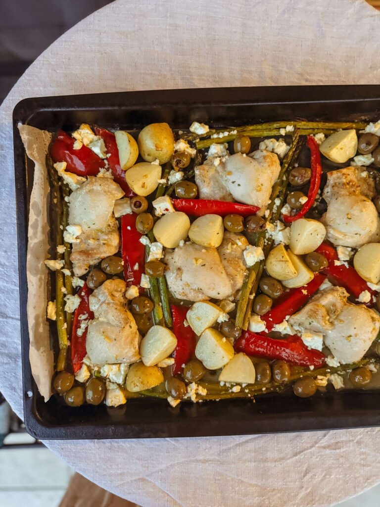 Mediterranean Chicken Tray Bake