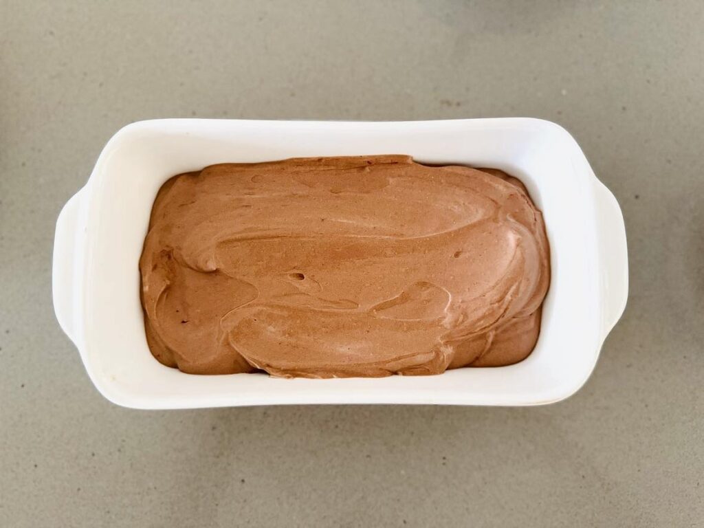 Healthy rich chocolate mousse