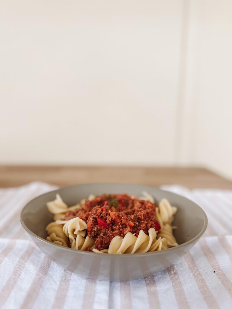 15 Healthy Recipes for the First Trimester of Pregnancy: Nutrient Dense Spaghetti Bolognese