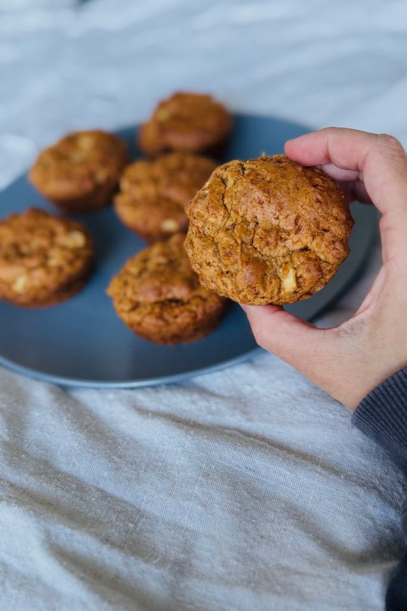 Eggless Gluten Free Apple Muffins